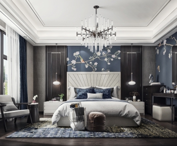 New Chinese Style Bedroom-ID:204890014