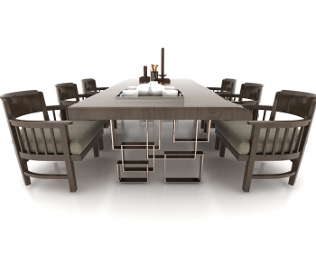 New Chinese Style Dining Table And Chairs-ID:525009656