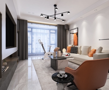 Modern A Living Room-ID:386296992