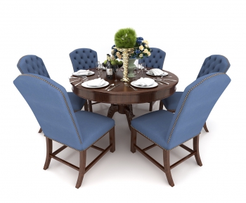 American Style Dining Table And Chairs-ID:826770076