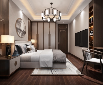 New Chinese Style Bedroom-ID:293198112