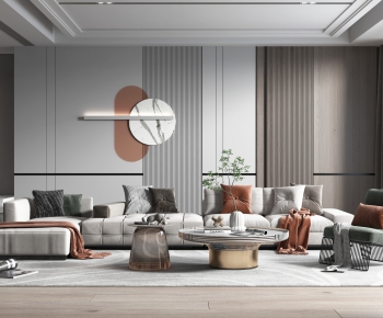Modern A Living Room-ID:563540942