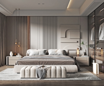 Modern Wabi-sabi Style Bedroom-ID:714086064