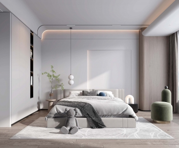 Modern Nordic Style Bedroom-ID:376158008