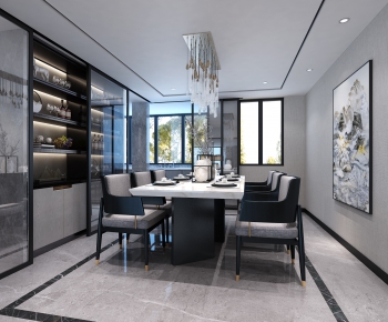 New Chinese Style Dining Room-ID:467124948