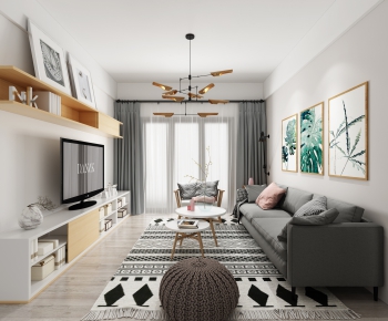 Nordic Style A Living Room-ID:903178939