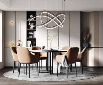 Modern Dining Table And Chairs-ID:502901135