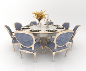 European Style Dining Table And Chairs-ID:645323041