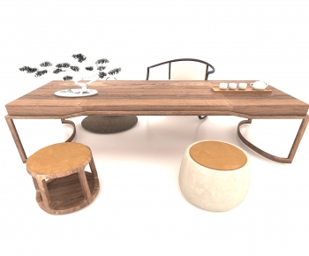 New Chinese Style Tea Tables And Chairs-ID:699428081