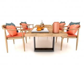 New Chinese Style Dining Table And Chairs-ID:945043092