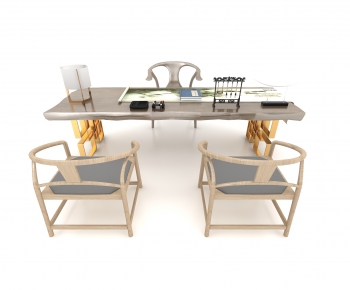 New Chinese Style Computer Desk And Chair-ID:140458111