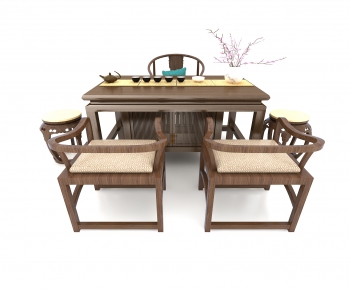 New Chinese Style Tea Tables And Chairs-ID:535284048