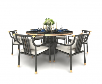 Modern Dining Table And Chairs-ID:217464923