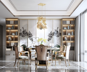 New Chinese Style Dining Room-ID:411173116