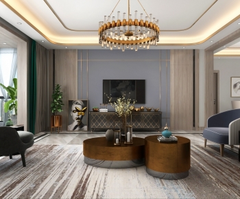 Modern A Living Room-ID:786627053