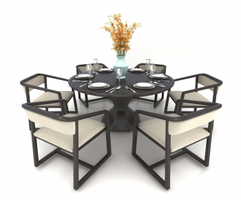 New Chinese Style Dining Table And Chairs-ID:101984024