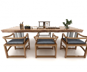 New Chinese Style Tea Tables And Chairs-ID:460679053