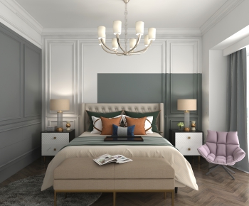 Simple European Style Bedroom-ID:838272091