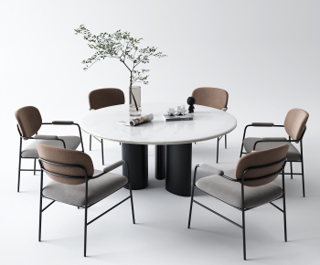 Modern Dining Table And Chairs-ID:604873901