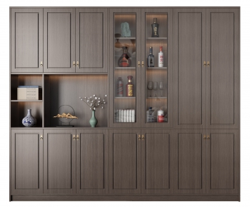 New Chinese Style Wine Cabinet-ID:735687972