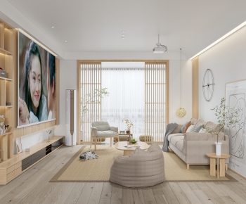 Japanese Style A Living Room-ID:392020945