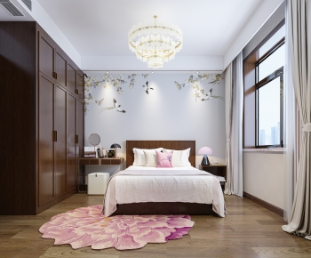 New Chinese Style Bedroom-ID:506529099