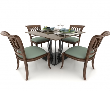 European Style Dining Table And Chairs-ID:944257976
