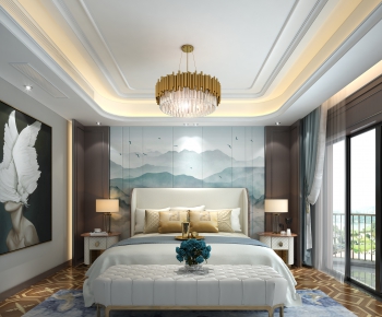 New Chinese Style Bedroom-ID:975943094