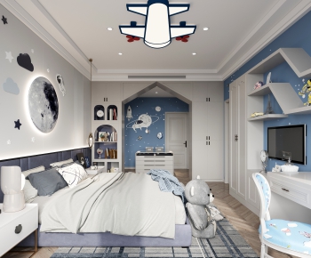 Simple European Style Boy's Room And Son's Room-ID:670840023
