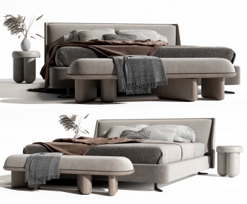 Modern Double Bed-ID:796983007