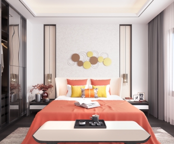 New Chinese Style Bedroom-ID:630168917