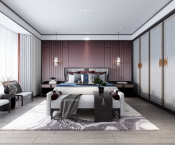 New Chinese Style Bedroom-ID:749720106