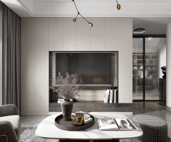 Modern A Living Room-ID:595987085