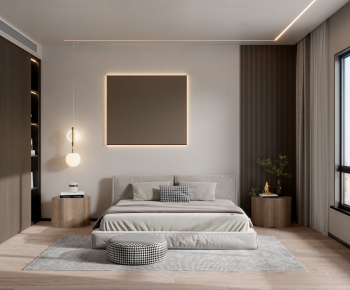 Wabi-sabi Style Bedroom-ID:151469795