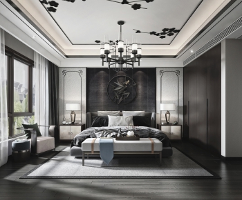 New Chinese Style Bedroom-ID:457282076