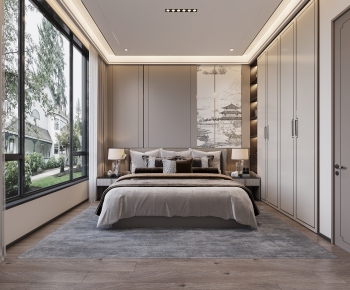 New Chinese Style Bedroom-ID:501750959