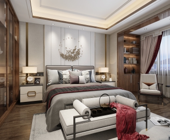 New Chinese Style Bedroom-ID:308146955