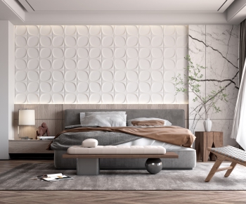 Modern Wabi-sabi Style Bedroom-ID:533413892