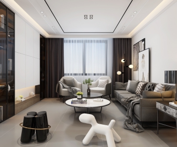 Modern A Living Room-ID:504009776