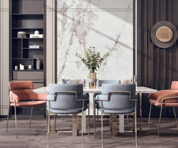 Modern Dining Table And Chairs-ID:747010954