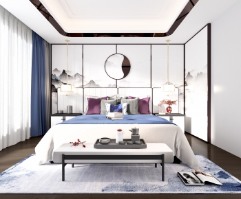 New Chinese Style Bedroom-ID:730331904