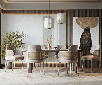 Nordic Style Wabi-sabi Style Dining Room-ID:949523937