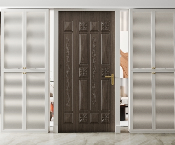 Simple European Style Entrance Door-ID:785399911