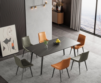 Modern Dining Table And Chairs-ID:725860128