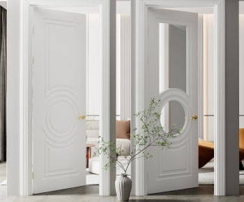 Simple European Style Single Door-ID:729451223