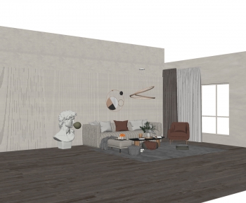 Modern A Living Room-ID:483428963