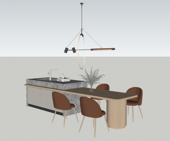 Modern Dining Table And Chairs-ID:746069912