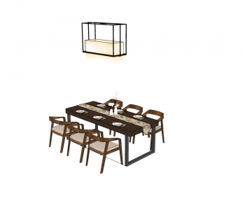 New Chinese Style Dining Table And Chairs-ID:327539927