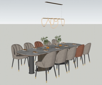 Modern Dining Table And Chairs-ID:618649013