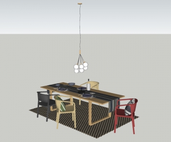 Modern Dining Table And Chairs-ID:661612036